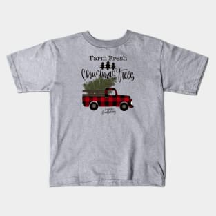 Christmas Tree Farm Truck Kids T-Shirt